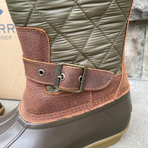 SPERRY SALTWATER TALL BUCKLE NYLON QUILT 7 Women's Outdoor Boot - Picture 5 of 11
